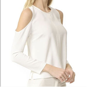 Veronica Beard Knight Cold-Shoulder Blouse Sz 4